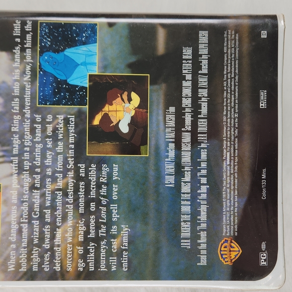 The Lord Of The Rings Animated 1978 VHS from 2001 WB - Picture 6 of 17